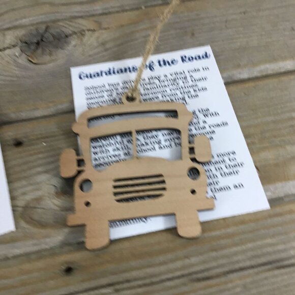 School Bus Guardians of the Road Story Card Ornament - Picture 4 of 7